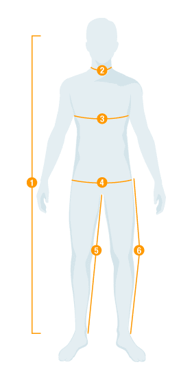 Herren Größentabelle
